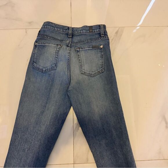 7 For All Mankind Light Blue Skinny Jeans #23 - Picture 2 of 5
